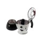 Bialetti Moka Mukka Express Caffettiera per Cappuccino Espresso Cremoso, Alluminio, Bianco, 2 tazze