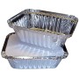 50 contenitori in alluminio per alimenti, adatti al freezer, per asporto o per il pranzo, per conservare curry, peperoncini, cib