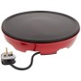 Ariete 183 Crepes Maker - Crepiera elettrica con termostato, Piastra antiaderente, Diametro 28cm, 2 spatole in legno incluse, 10