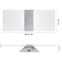 2 Pezzi LED Lampada da Parete Interno 12W Bianco Freddo, Moderno Applique da Parete Interni, Lampada a Muro in Acrilico Perfetto