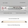 LED Lampada da Parete 16W Bianco Caldo, Moderno Up Down Applique da Parete con 110V-260V, Interni Lampada a Muro per Bagno Lampa