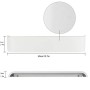 LED Lampada da Parete 16W Bianco Caldo, Moderno Up Down Applique da Parete con 110V-260V, Interni Lampada a Muro per Bagno Lampa