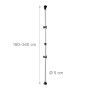 Relaxdays Porta Biciclette Telescopico per 2 Biciclette Regolabile 160-340 cm
