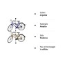 Relaxdays Porta Biciclette Telescopico per 2 Biciclette Regolabile 160-340 cm
