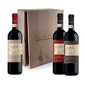  Leonardo Da Vinci Cassetta Regalo 3 Vini Toscani