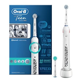 Oral-B Genius 8900 Spazzolini Elettrici Ricaricabili con Connessione Bluetooth, 3 Testine di Ricambio, 1 Custodia da Viaggio, 5 