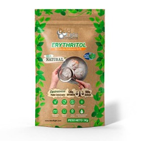 Eritritolo 100% Naturale consumo sostenibile 1Kg Edulcorante 0 Calorie | Ideale per la Pasticceria, e le diete |Dolcificante DUL