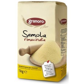 Granoro Semola Rimacinata di Grano Duro Per Impasti 12 Pacchi Da 1 kg