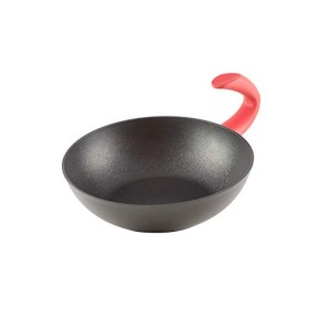 domo enjoy cooking G Zero, Wok Antiaderente Alta in Alluminio, Rivestimento Antigraffio, Cottura a Induzione, Diametro 28 cm