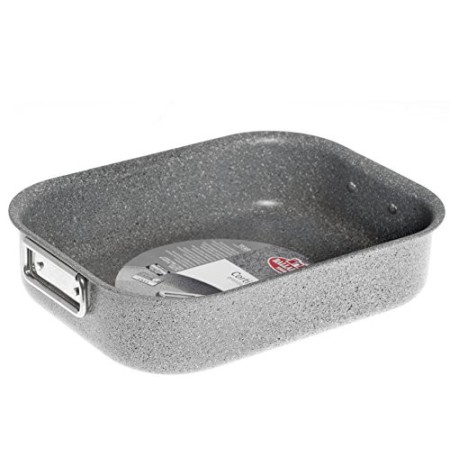 Ballarini Cortina Granitium Teglia Rettangolare, Alluminio, Grigio, 32 x 24.5 x 7 cm