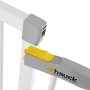 Hauck 597026 Cancello di Sicurezza per Porte Interne - Open'n Stop, 75 - 80 cm, Bianco