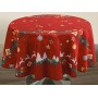 Le linge de Jules Tovaglia Antimacchia Noël Rosso - Rotonda diámetro 160 cm