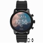 Fossil FTW4018 Gen 4 Explorist HR -Smartwatch digitale da uomo con Cinturino in Silicone, Nero