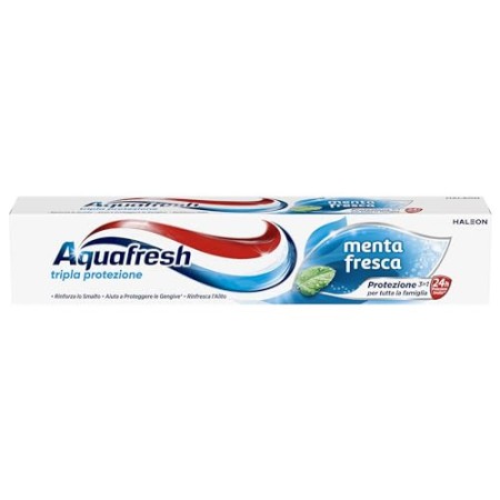 AQUAFRESH Dentifrico tripla protezione menta fresca per igiene orale, 75ml