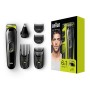Braun Regolabarba Uomo 6 in 1 Tutto in 1 MGK3021 Rifinitore, Rasoio Elettrico Barba, Tagliacapelli, Rifinitore Naso e Orecchie c