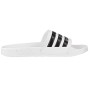 adidas Adilette Shower, Scarpe da Spiaggia e Piscina Uomo, Bianco (Ftwwht/Cblack/Ftwwht Ftwwht/Cblack/Ftwwht), 44.5 EU