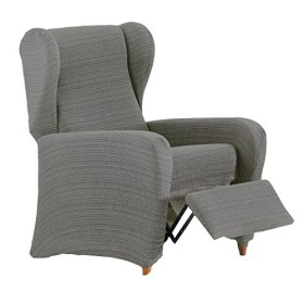 Eysa Aquiles Copripoltrona Elastico Relax, Poliestere-Cotone, Grigio, 37x29x5 cm