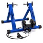 Relaxdays 10018322_45, Trainer Pieghevole Bicicletta 6 velocità, Cerchi da 26-28, Blu e Verde Unisex Adulto, 1 pz