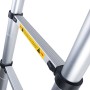 WolfWise 3,2M Scala telescopica, estensione telescopica in alluminio Scala mobile multiuso alta, 330 libbre/150 kg Nero