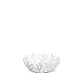 Alessi ESI01/21 W Mediterraneo Fruttiera, in Acciaio Colorato con Resina Epossidica, Bianco