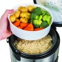 Russell Hobbs Cuociriso e Vaporiera 27080-56, 14 Porzioni, Include cesta per cuocere a vapore Carne e Verdure, Pentola e Coperch