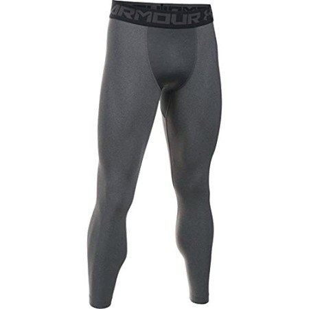 Under Armour HeatGear 2.0, Leggings Uomo, Grigio (Carbon Heather/Black 090), M