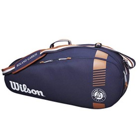 Wilson Roland Garros Team, Wr8006801001 Borsone per Racchette da Tennis, Fino a Un Massimo di 3 Racchette, Blu