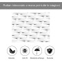 Outsunny Set 2 Sdraio da Giardino Cuscino Imbottito Regolabile su 6 Livelli in Rattan 196 x 65 x 22 cm Bianco
