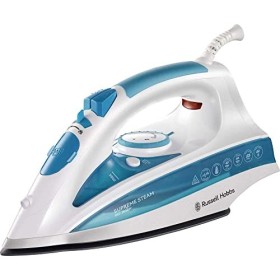 Russell Hobbs 20562-56 Ferro da Stiro, 2600 Watt, Acciaio Inossidabile, Serbatoio da 300 ml, Bianco/Blu