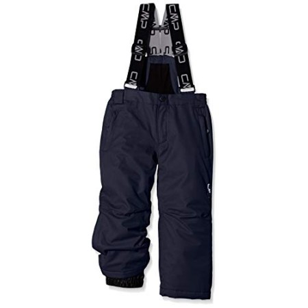 CMP Feel Warm Flat 5.000 3W15994, Salopette da Sci Bambino, Blu (Black/Blue), 128 (8 anni)