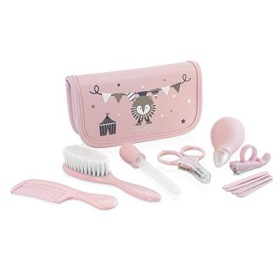 89125 Miniland Baby Kit per la Cura del Bebè, da Casa e Viaggio, con Contagocce Aspiramuco, Pettine, Spazzola naturale, Forbici