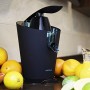 Cecotec - Zitrus 160 Vita Inox, spremiagrumi elettrico a leva, 160 W, filtro, 2 coni, antigoccia, silenzioso, lavabile in lavast