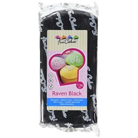 FunCakes Pasta di Zucchero Nera - 1000 gr