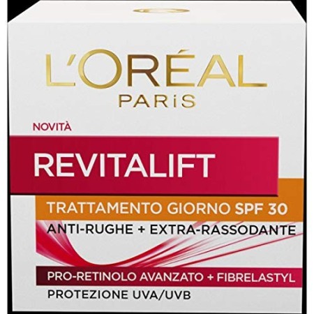 L'Oréal Paris Trattamenti Revitalift Crema Viso Giorno Antirughe con Pro-Retinolo Avanzato, Protezione Solare SPF 30, 50 ml