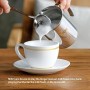 400 ml Montalatte, joyfork schiumalatte in acciaio inox doppia rete manuale Latte Creamer Schiuma di latte
