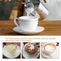 400 ml Montalatte, joyfork schiumalatte in acciaio inox doppia rete manuale Latte Creamer Schiuma di latte
