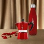 Bialetti Moka To Go Set, Moka Express Red da 3 Tazze y Bottiglia Termica Red da 500 ml, Confezione Regalo