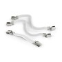 Brabantia 108266 Elastici per Copriasse da Stiro, Tessuto, Bianco