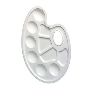 Herlitz 8643033 tavolozza Plastica, bianco