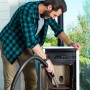 RIBIMEX PRCEN001, Cenerill Aspiracenere elettrico 1000 W, 18 L filtro intercambiabile con leva di riarmo