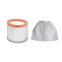 RIBIMEX PRCEN001, Cenerill Aspiracenere elettrico 1000 W, 18 L filtro intercambiabile con leva di riarmo