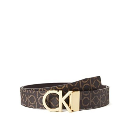 Calvin Klein CK Rev.adj. New Mono Belt 3.5cm Cintura, Marrone (Brown Monogram 0hd), 9 (Taglia Produttore: 105) Uomo