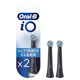 Oral-B iO Ultimate Clean Testine Di Ricambio per Spazzolino Elettrico Nere, Confezione da 2 Pezzi