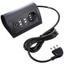 BTicino S3711GU Multipresa da Scrivania con Presa USB, 1.5A, 3500 W, 250 V, Cavo da 2 m, Grigio Antracite