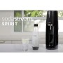 Sodastream Gasatore D'Acqua Spirit Mega Pack Black, 3 Bottiglie e 1 Cilindro Inclusi 80L, Nero