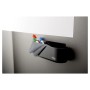 Post-it, Vassoio Porta Accessori per Lavagna Cancellabile con Adesivo Removibile, Porta Pennarelli Lavagna, Nero,16.51 X 21.41 X