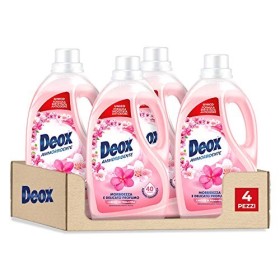 Deox Ammorbidente Lavatrice, Capi Morbidi e Profumati, con Tecnologia Antiodore, Fragranza Carezze di Primavera, 40 Lavaggi x 4 