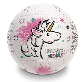 Mondo Toys  - Pallone da Beach Volley UNICORN - size 5 pallavolo - 270 g - Colore bianco / rosa / fucsia - 13854