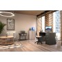 Movian, scrivania con 4 cassetti in stile moderno, modello Idro, 56 x 110 x 73 cm, colore grigio