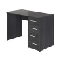 Movian, scrivania con 4 cassetti in stile moderno, modello Idro, 56 x 110 x 73 cm, colore grigio